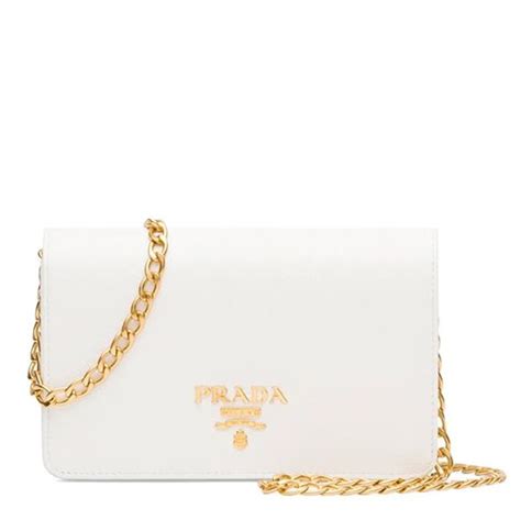 prada white chain clutch|prada clutch.